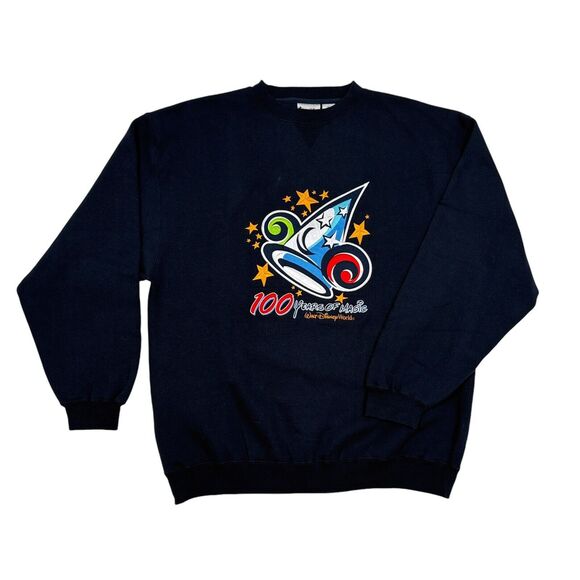 Disney Other - Disney World 100 Years of Magic Sweatshirt XL Embroidered Mickey Mouse Vintage
